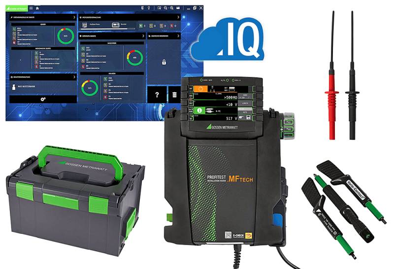 Gossen Metrawatt M537A | PROFiTEST MF TECH Starter-Set inkl. Prüfspitzen, Vario-Stecker, SORTIMO L-BOXX, IZYTRONIQ-0