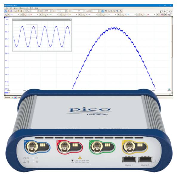 Pico Technology PQ301 | USB PC Oszilloskop 6406E, 6000E Serie, 4 Kanal, 1 GHz, 5 GSa/s, 8 Bit