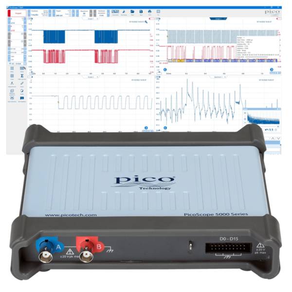 Pico Technology PicoScope 5243D MSO | USB-Oszilloskop, MSO, 2+16-Kanal, 100 MHz (PQ150)