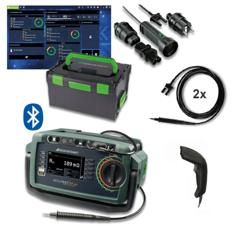 Gossen Metrawatt M708C | SECUTEST ST Pro IQ Comfortpaket, Gerätetesterset, VDE 0701 / 0702 / 0751/0544-4-0