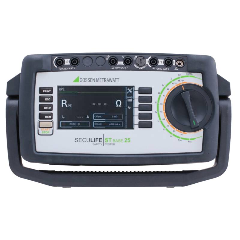 Gossen Metrawatt M694B | Seculife ST BASE 25 Gerätetester für zahlreiche VDE-Normen mit antibakterieller-0