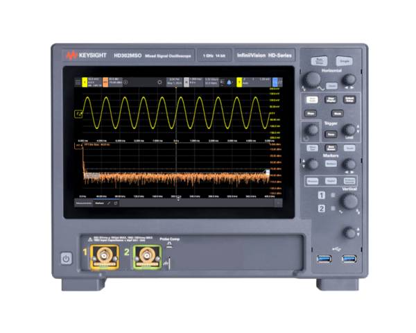 Keysight HD302MSO | Mixed Signal Oszilloskop InfiniiVision HD3 Serie, 2 + 16 Kanal, 20 Mpts/Kanal, 200 MHz