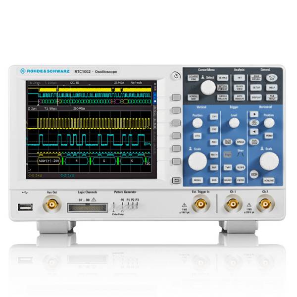 Rohde&Schwarz RTC1002 | Oszilloskop, 2 Kanal, USB, LAN, 50 MHz (opt. bis 300), 2 GSa/s, 1MPts (1335.7500.02)