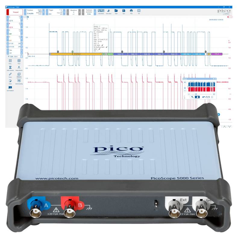 Pico Technology PicoScope 5244D | USB-Oszilloskop, DSO, 2-Kanal, 200 MHz (PQ145)-0