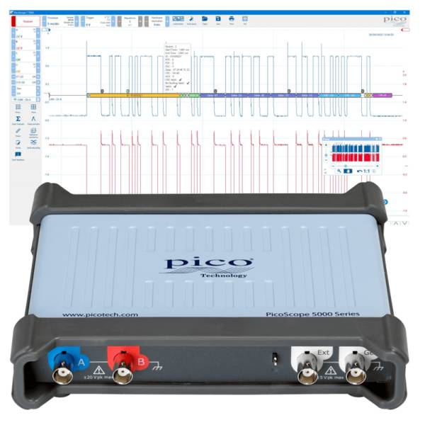 Pico Technology PicoScope 5244D | USB-Oszilloskop, DSO, 2-Kanal, 200 MHz (PQ145)