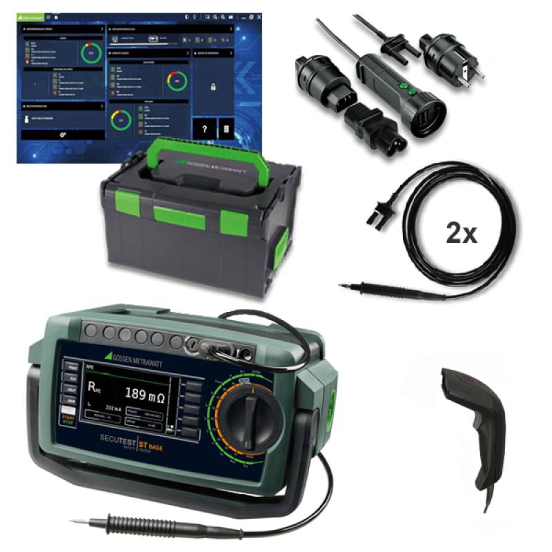 Gossen Metrawatt M708B | Secutest ST PRO Profipaket, Gerätetesterset, VDE 0701 / 0702 / 0751/0544-4 Prüfgerät, USB-0