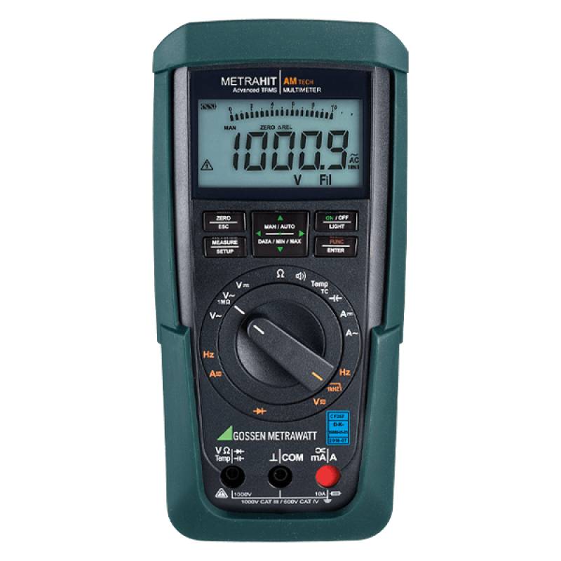 Gossen Metrawatt M243E | MetraHit AM TECH+GH Multimeter, Hand 4 ½ Stellen, mit Gummihülle-0