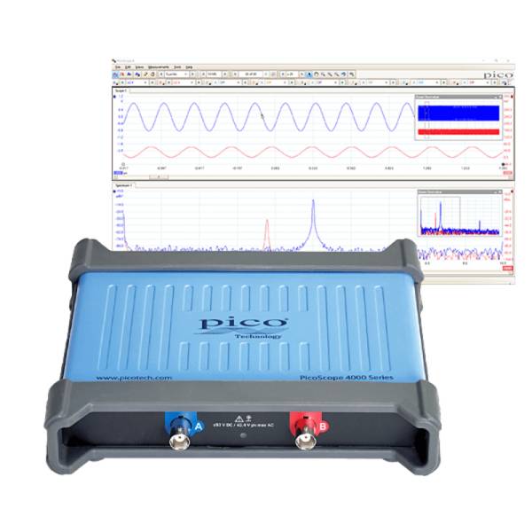 Pico Technology PQ288 | USB-PC Oszilloskop 4224A,  2 Kanal, 20 MHz, 12 Bit, 80 MSa/s, AWG