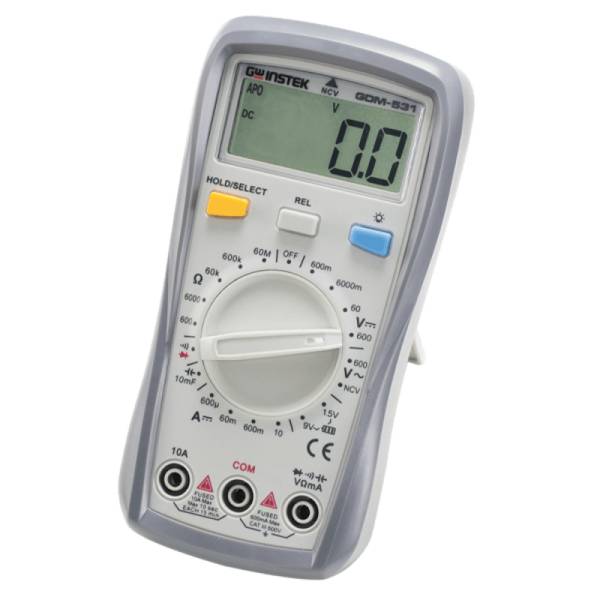 GW Instek GDM-531 | Digitales Handmultimeter, 6000 Counts, CAT III 600V, 10 A DC, Serie GDM-500.