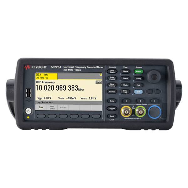 Keysight 53220A | Frequenzzähler Counter/Timer), DC bis 350 MHz, 2-Kanal, 12 Digits/s, 100 ps