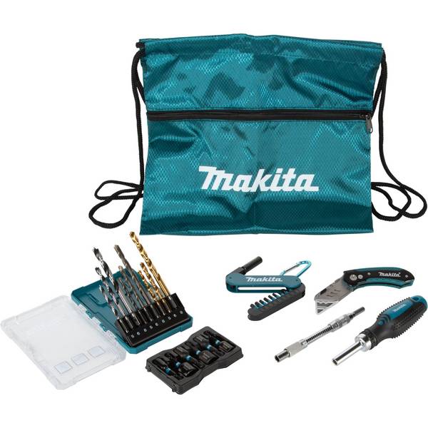 Makita E-30053 Werkzeugset 29-teilig mit Bits, Bohrern und Steckschlüsseleinsätzen