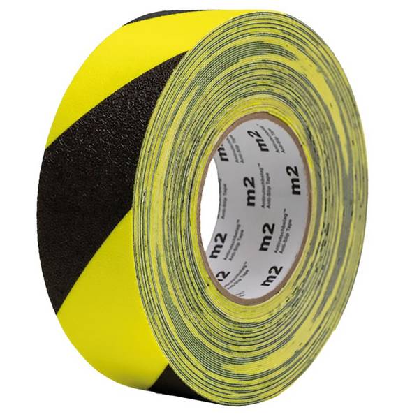 K.57 Antirutschbelag Simple-Cleaning,R10,fluoreszierend,gelb/schwarz,Vinyl,50mm,18,3m/Rolle