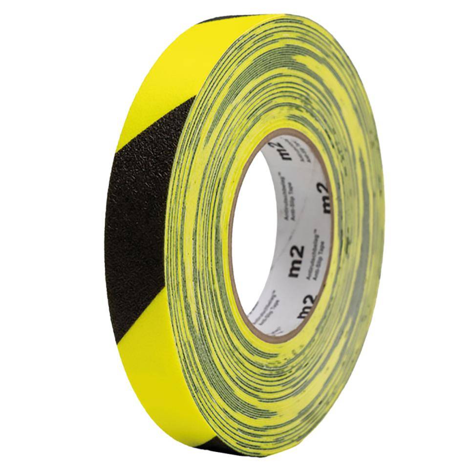 K.57 Antirutschbelag Simple-Cleaning,R10,fluoreszierend,gelb/schwarz,Vinyl,25mm,18,3m/Rolle-0