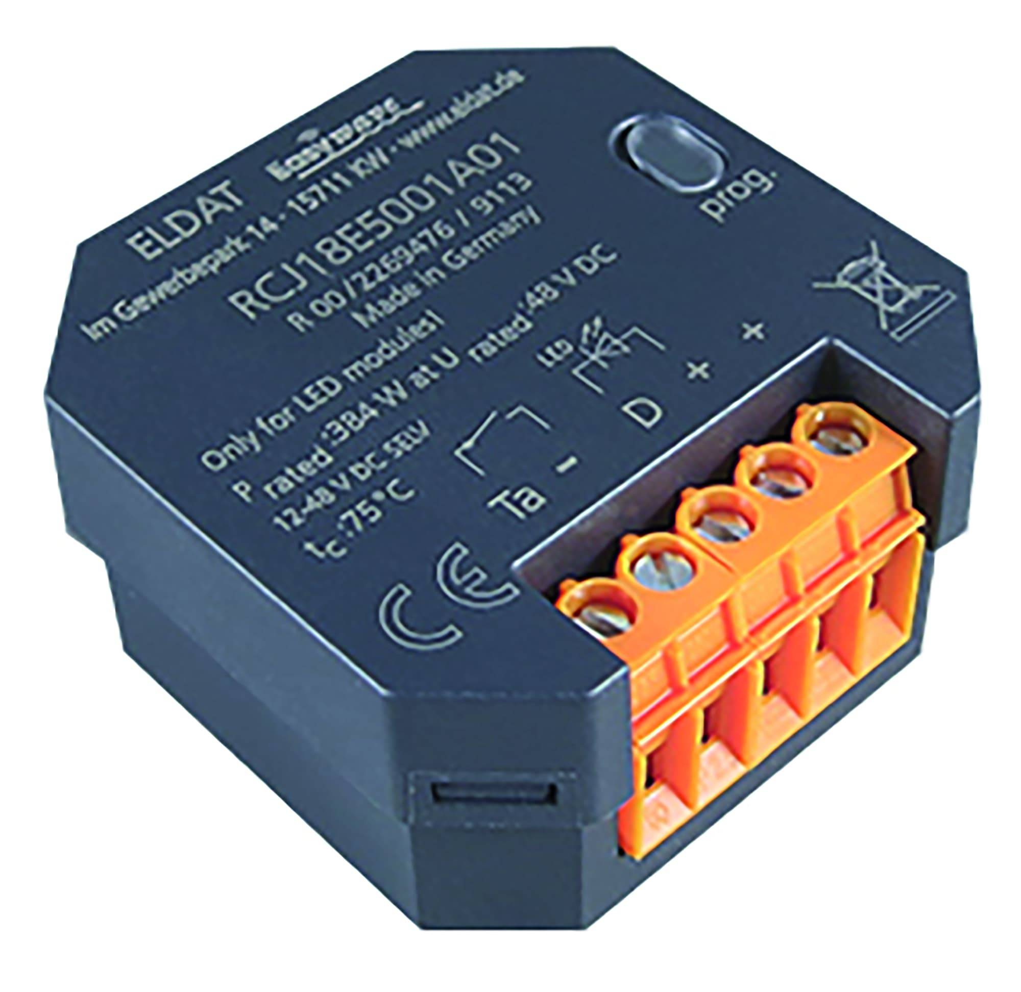 ELDAT RCJ18E5001A01-23K UP-Dimmer f.LED Stripes Easywave 868MHz 1-Kanal 12-48V b-0