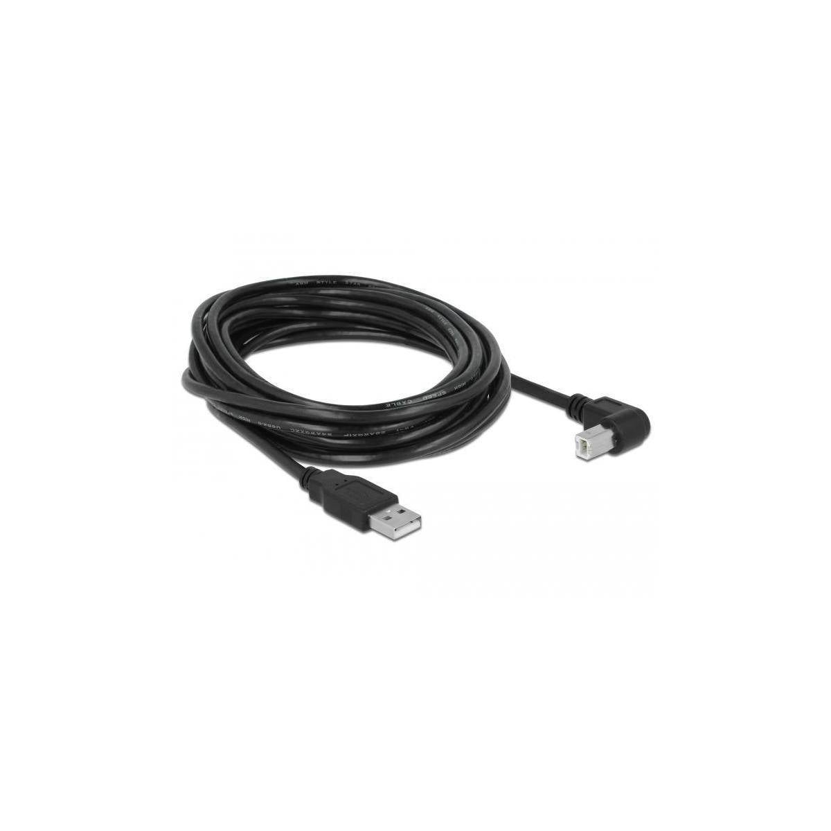 USB 2.0 Typ-A auf Typ-B gewinkelt 5m...-1