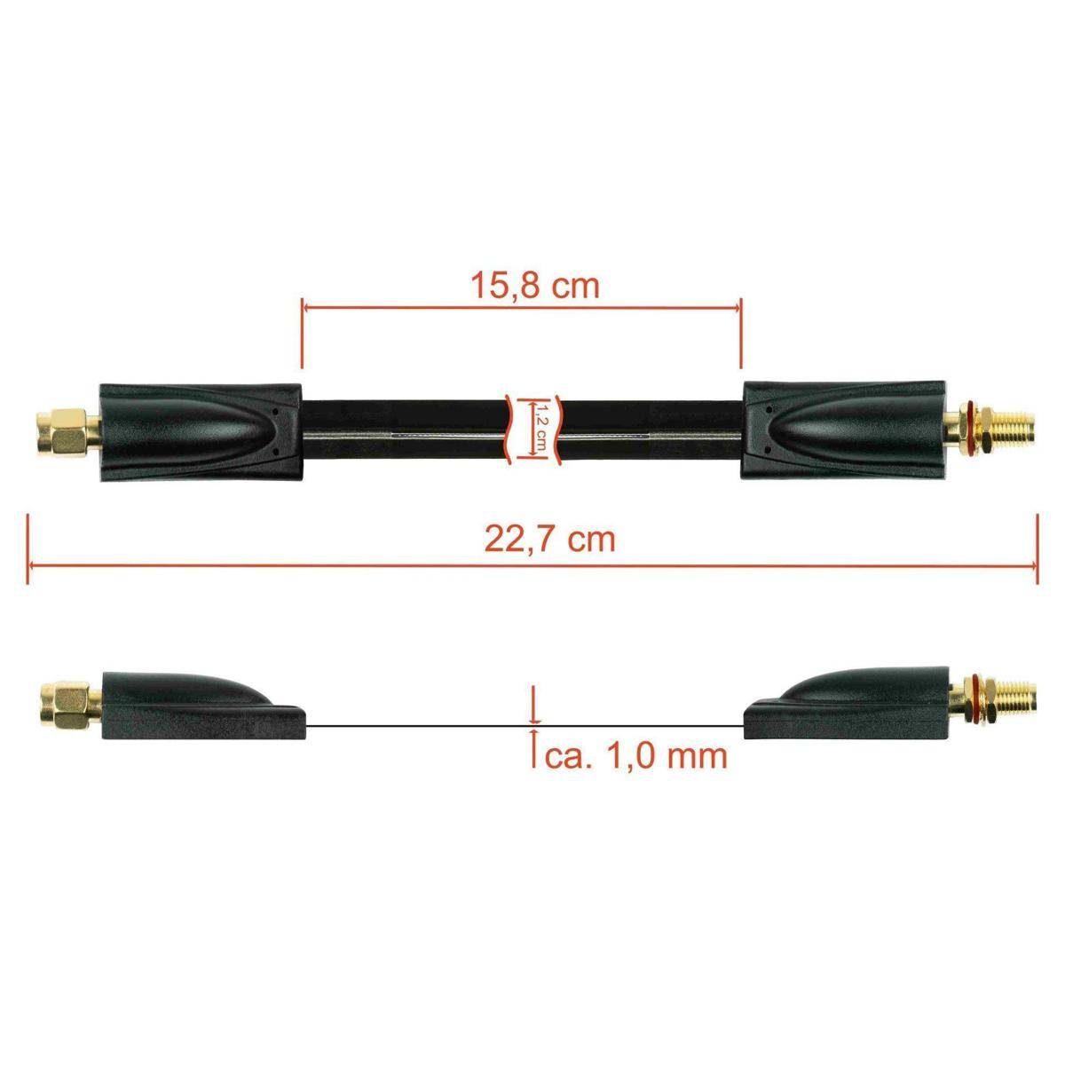 Koaxial HF Fensterdurchführung SMA...-2