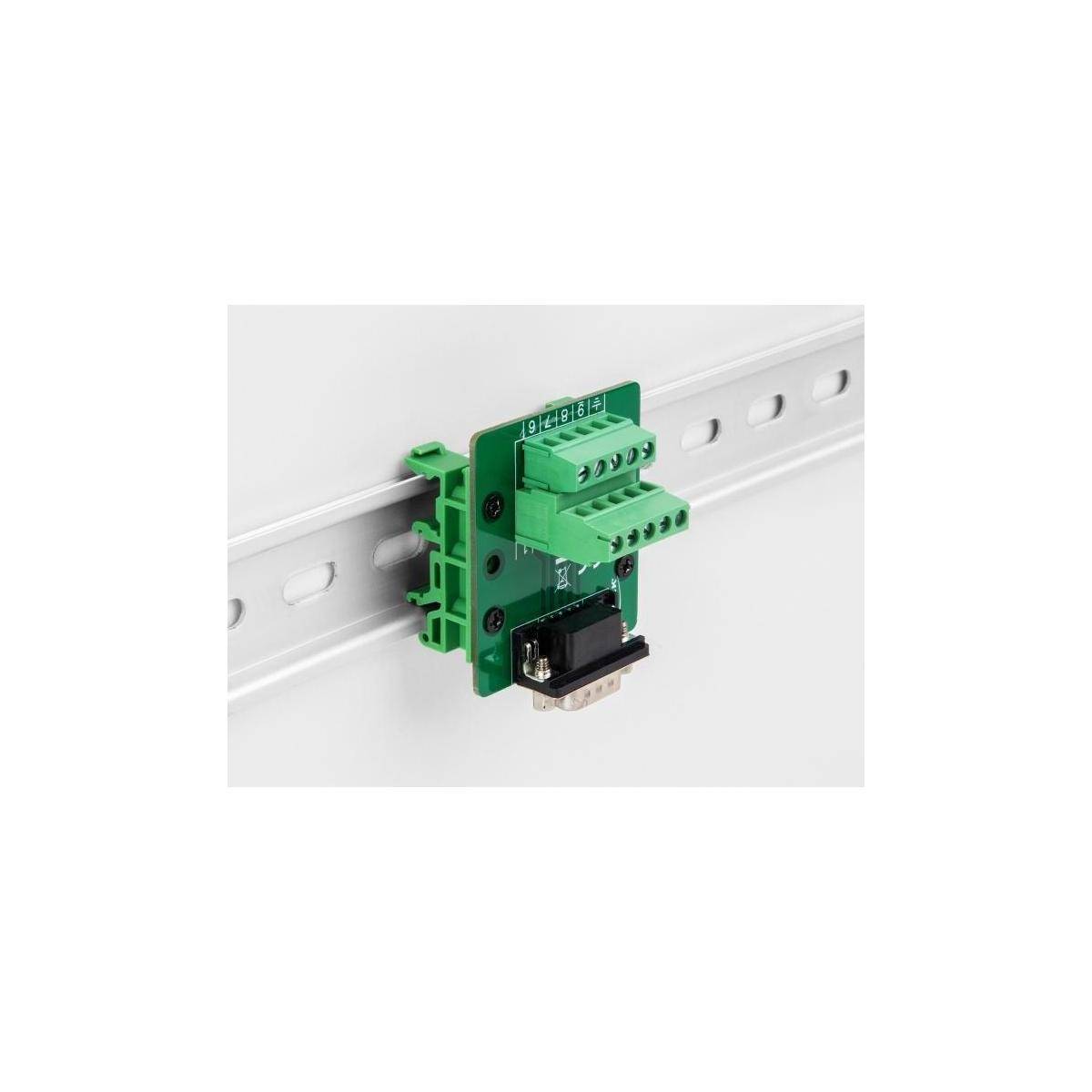 Delock D-Sub Stecker zu Terminalblock für Hutschiene - Adapter - Digital/Display/Video-2