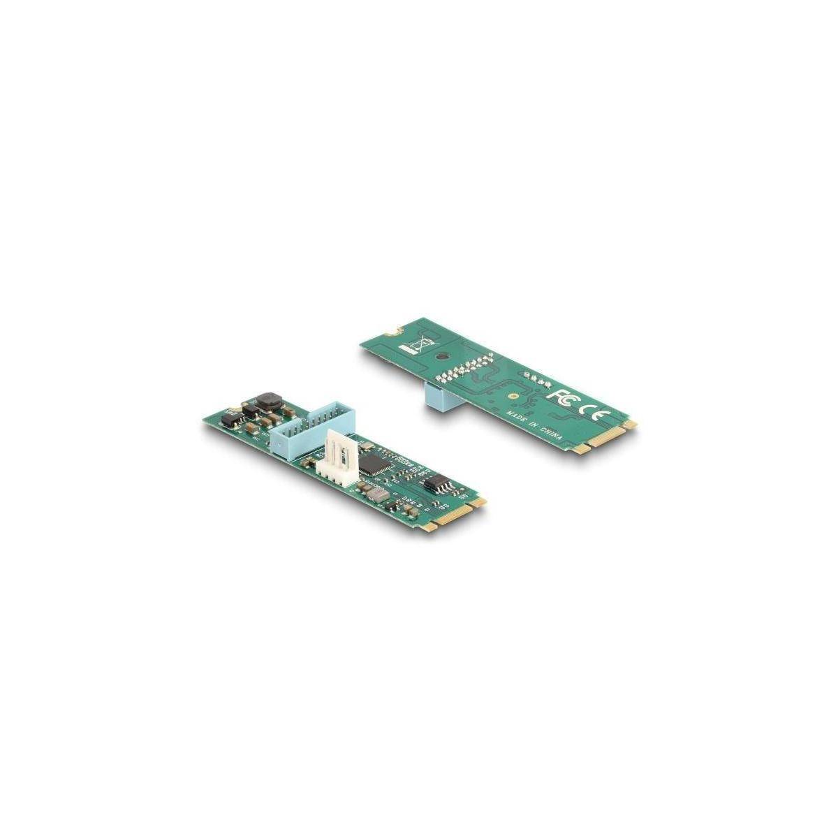 M.2 Key BM zu 2 x USB 5 Gbps Typ-A...-4