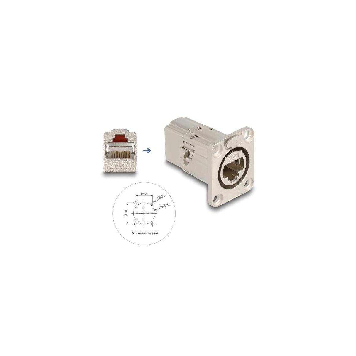 Delock Netzwerkkoppler - RJ-45 (W) D-Typ zu RJ-45 (W)-2