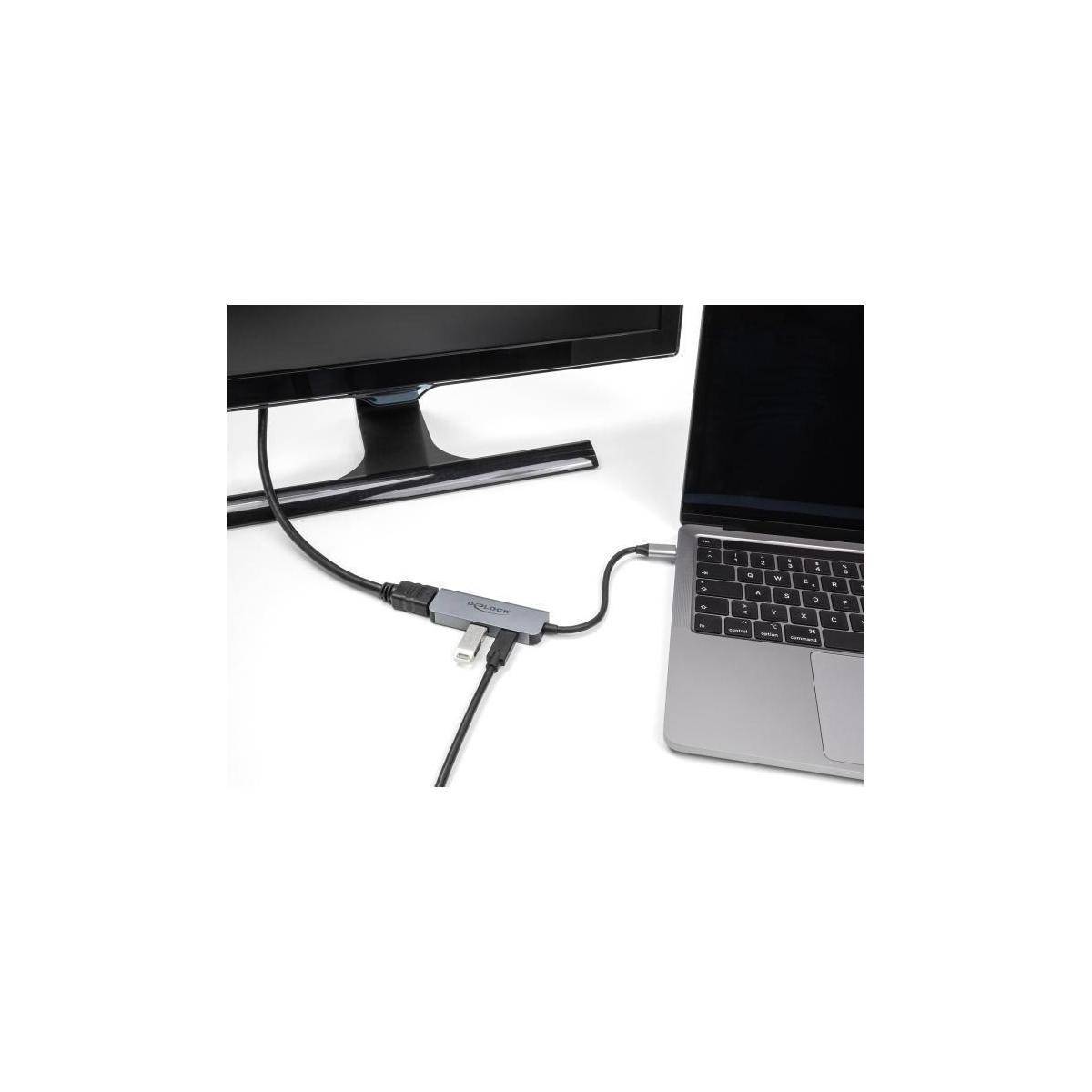 USB-C auf HDMI 4K 60Hz Adapter mit USB-A...-1