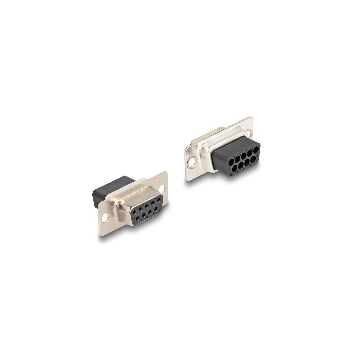 Delock D-Sub 9 Pin Buchse zu RJ12 Montagesatz gelb Gelb-1