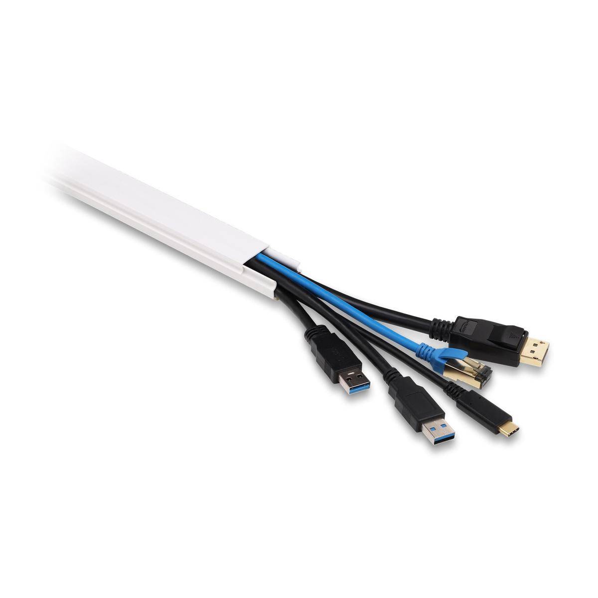 Delock Kabelkanal selbstklebend mit Schiebedeckel 24 x-2