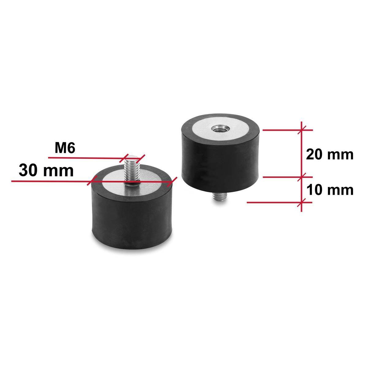 Vibrationsdämpfer M6 x 1 mm...-1