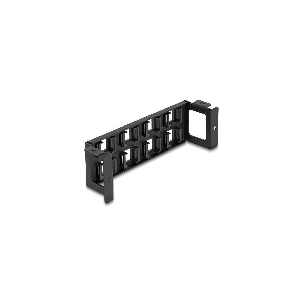 Delock Keystone Halterung 8 Port Panel Aufbau vertikal-1