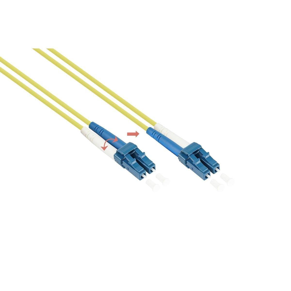 LWL Patchkabel OS2 Duplex LC-LC, gelb,...-1