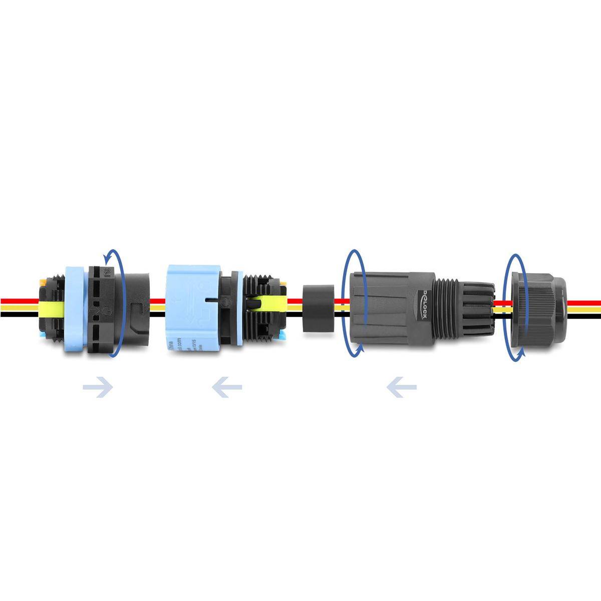 DELOCK - Kabelverbinder m. Bajonettverschl.-2