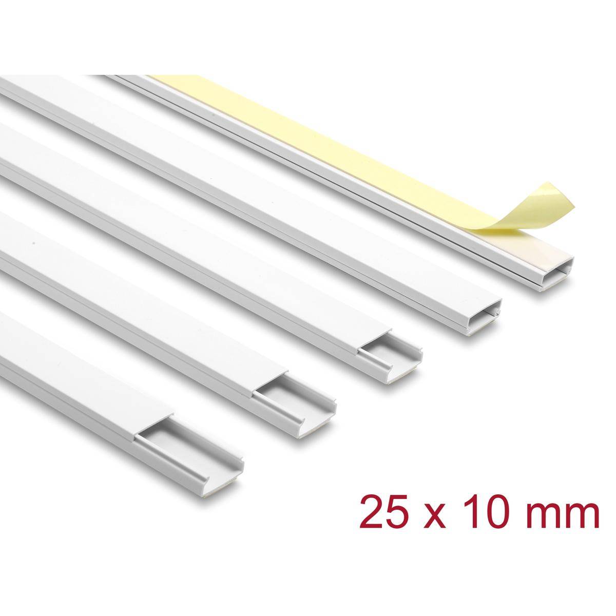 Kabelkanal selbstklebend 25x10mm 1m 5er...-1