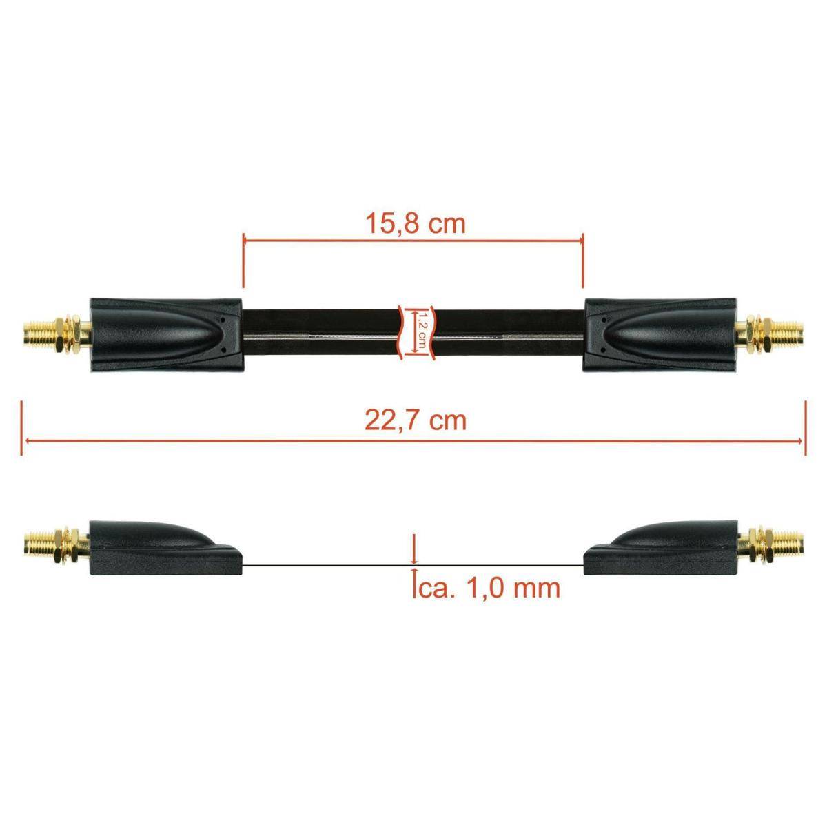 SMA Koaxial-Fensterdurchführung 0,2m schwarz-3