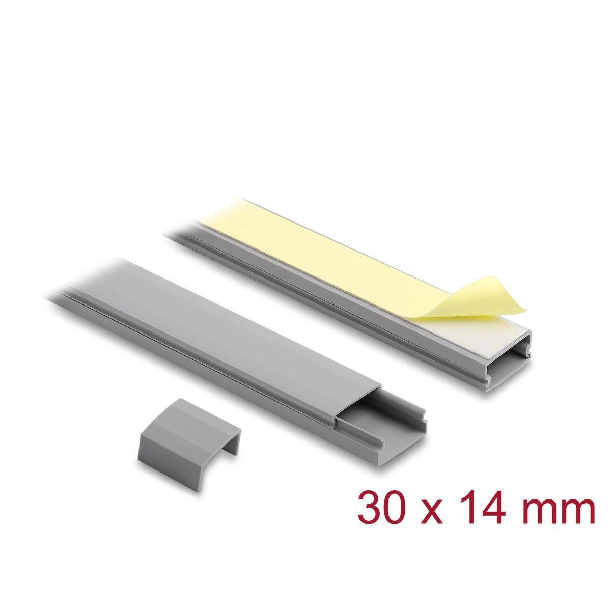 Delock Kabelkanal selbstklebend mit Schiebedeckel 30 x-1