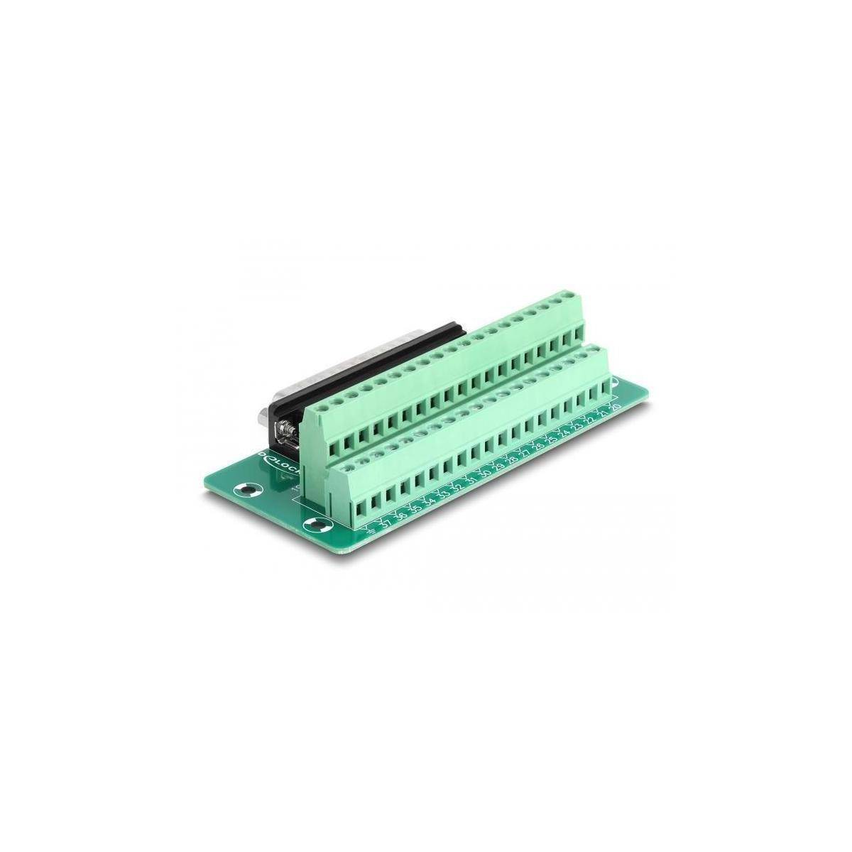 Delock D-Sub 37 Pin Stecker zu Terminalblock für Hutschiene 37-polig-2
