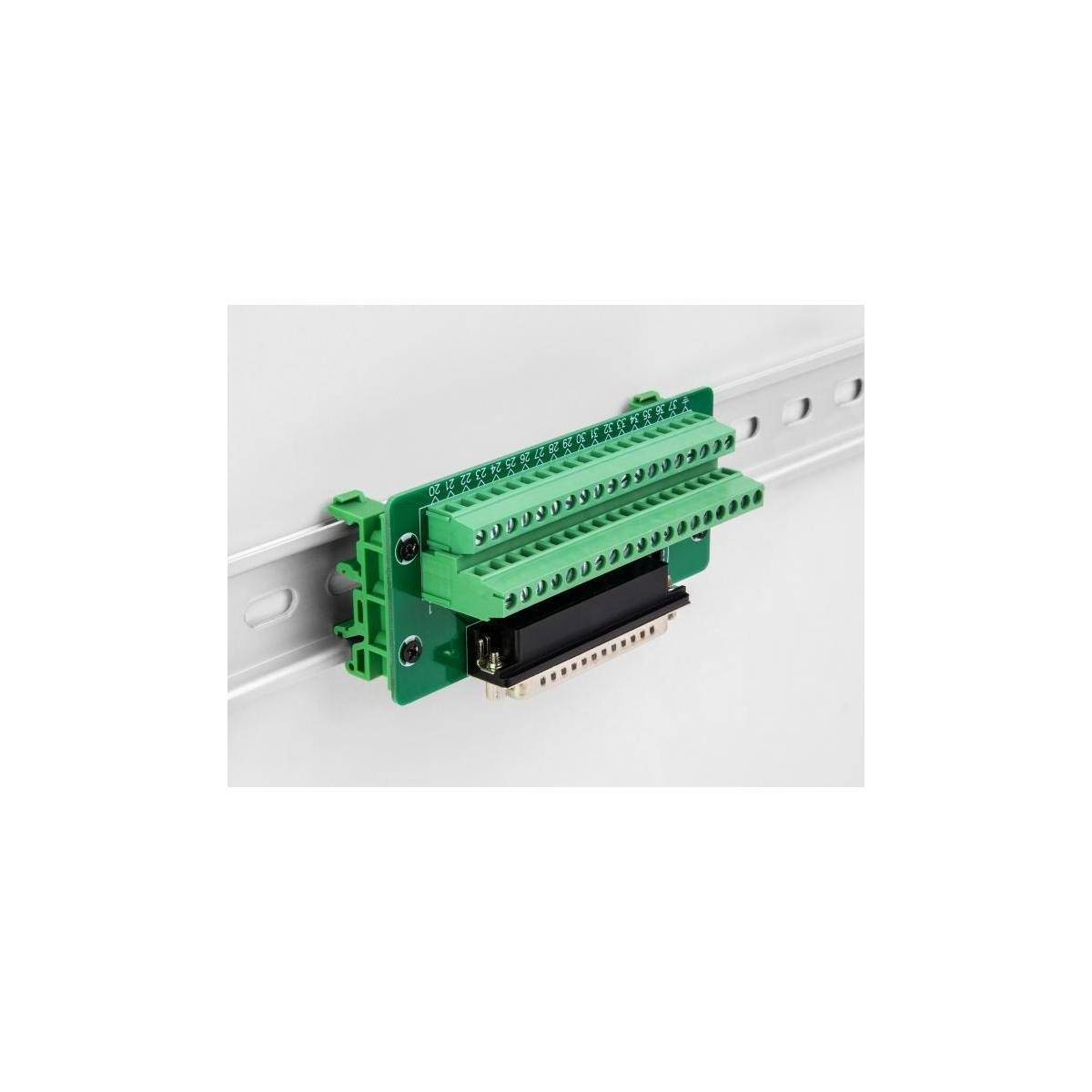 Delock D-Sub 37 Pin Stecker zu Terminalblock für Hutschiene 37-polig-3