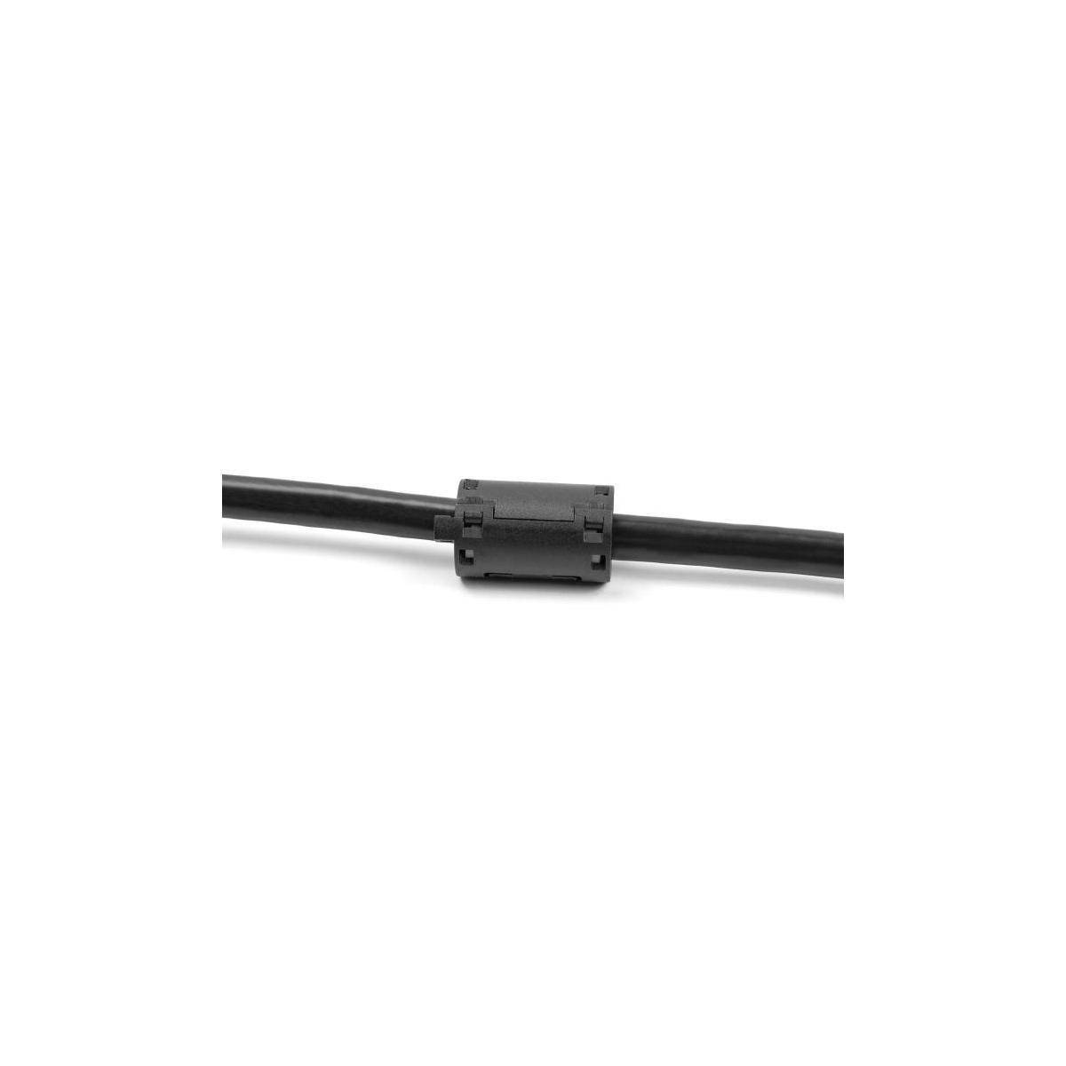 Delock Ferritleiste - für Rundkabel bis zu 11 mm - Schwarz (Packung mit 2)-2