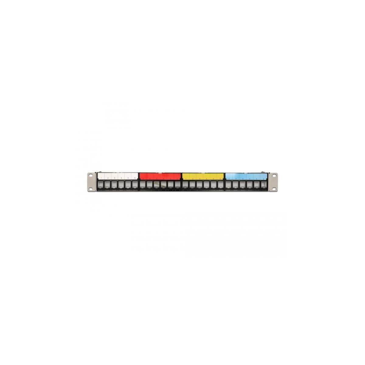 Delock 19'' Keystone Patchpanel 24 Port 1 HE schwarz Patch-Panel-2