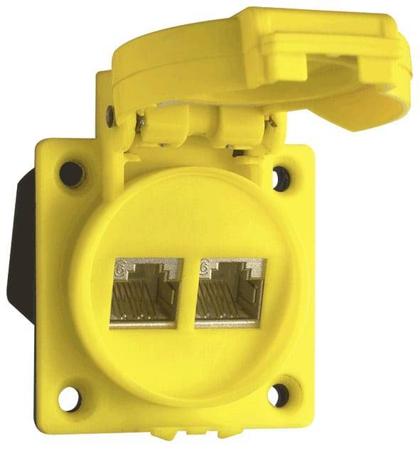 ABL RJ45K23 Einbausteckdose IP55, Zugang 2x Schneidklemmen-T-0