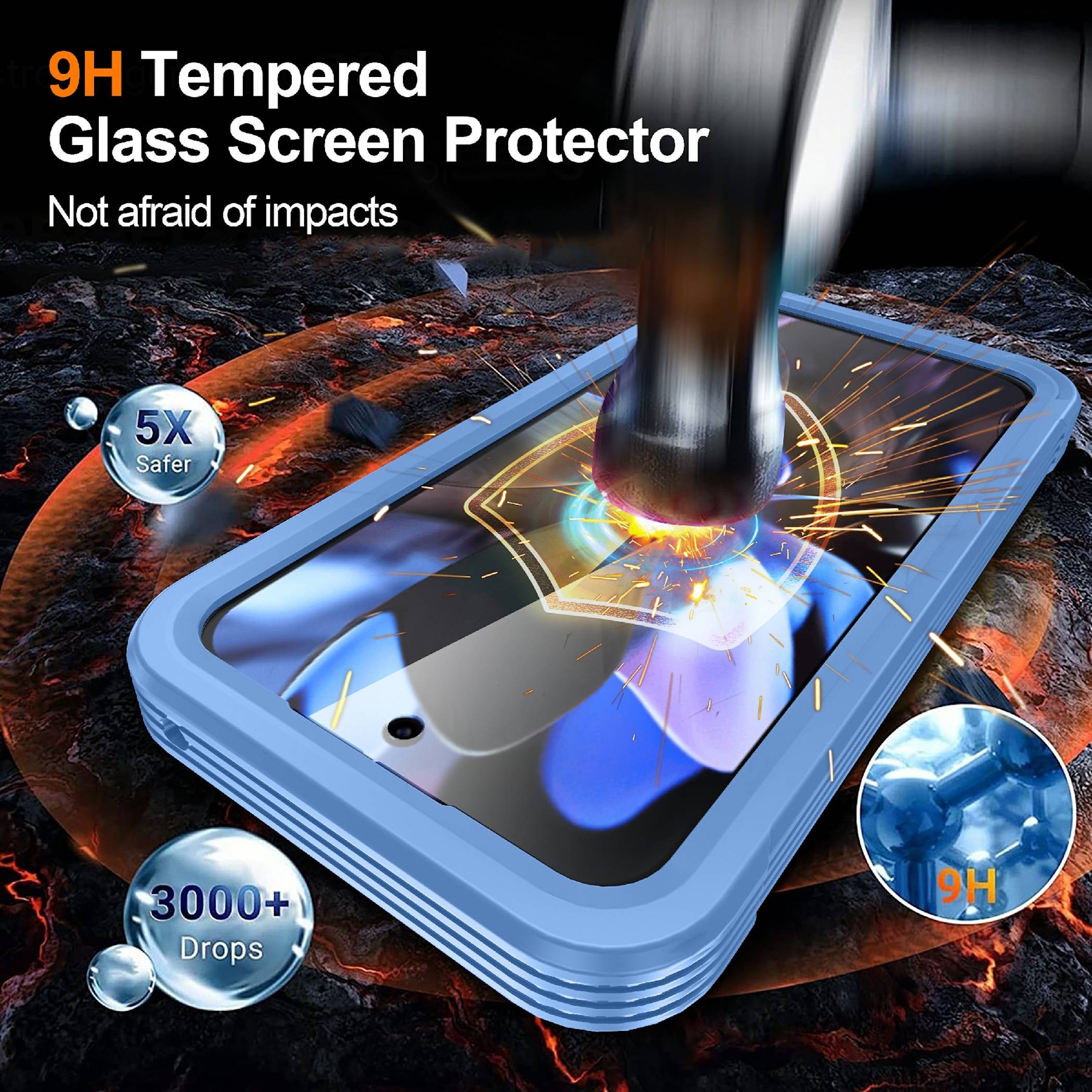 Handyhülle Magsafe 360 Grad + H9 Display Glas Google Pixel 11 Pro XL magnetisch-2