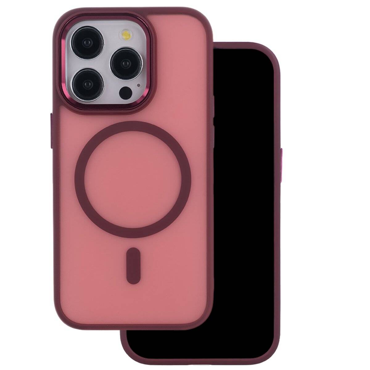 Frozen Mag Kompatibel mit iPhone 18 Pro / 17 Pro Rot mit open Ring-0