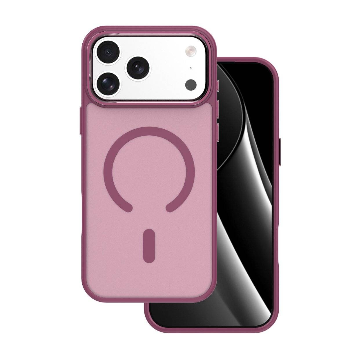 Frozen Mag Kompatibel mit iPhone 18 Pro / 17 Pro Rot mit open Ring-1