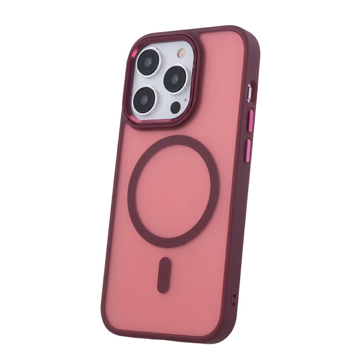 Frozen Mag Kompatibel mit iPhone 18 Pro / 17 Pro Rot mit open Ring-3