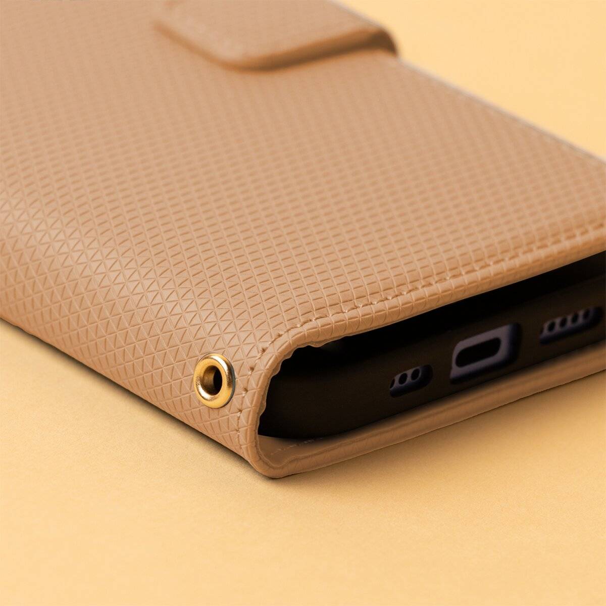 Wallet Smart Triangle Kompatibel mit iPhone 18 Pro / 17 Pro Braun-3