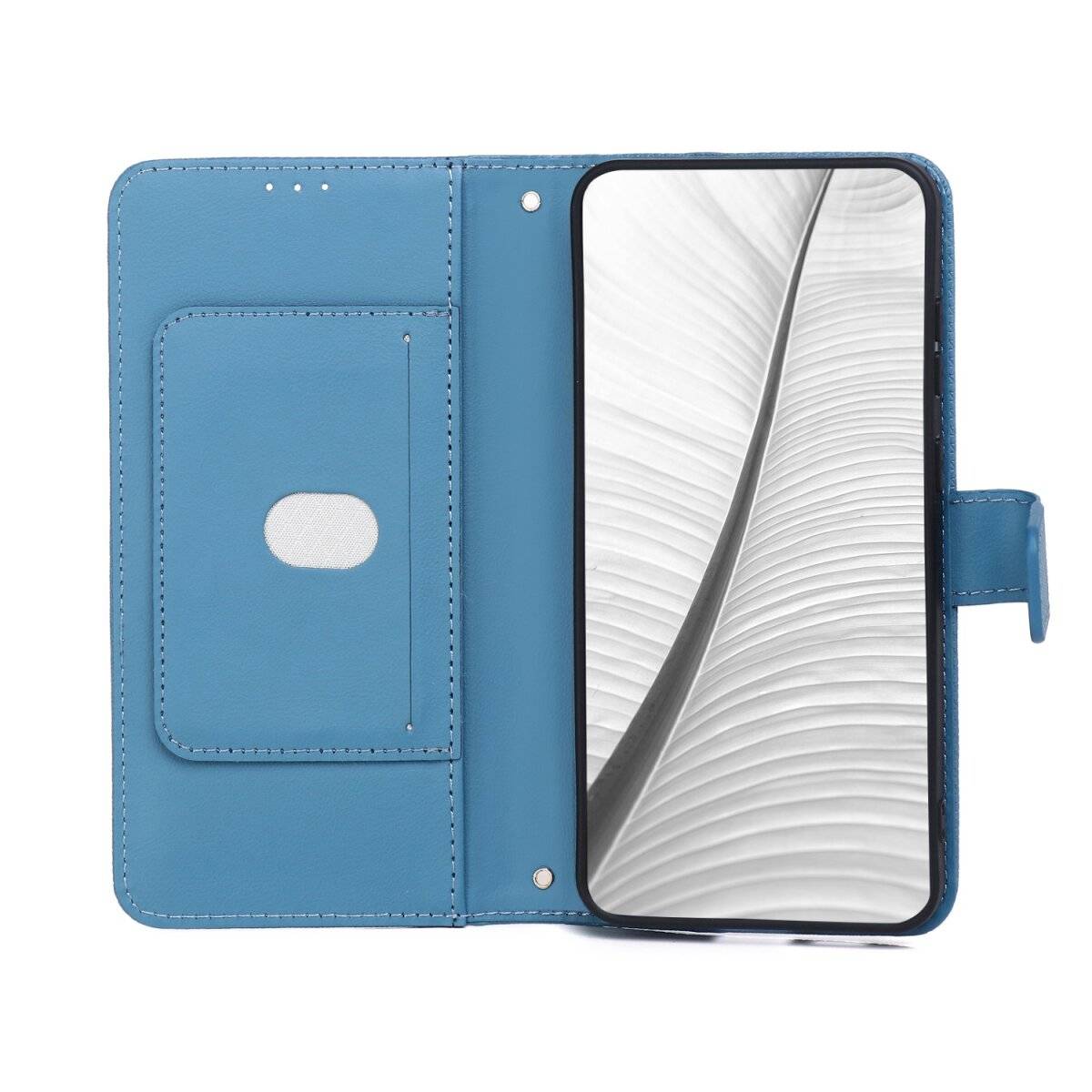 Wallet Smart Triangle Kompatibel mit iPhone 18 Pro / 17 Pro Blau-1