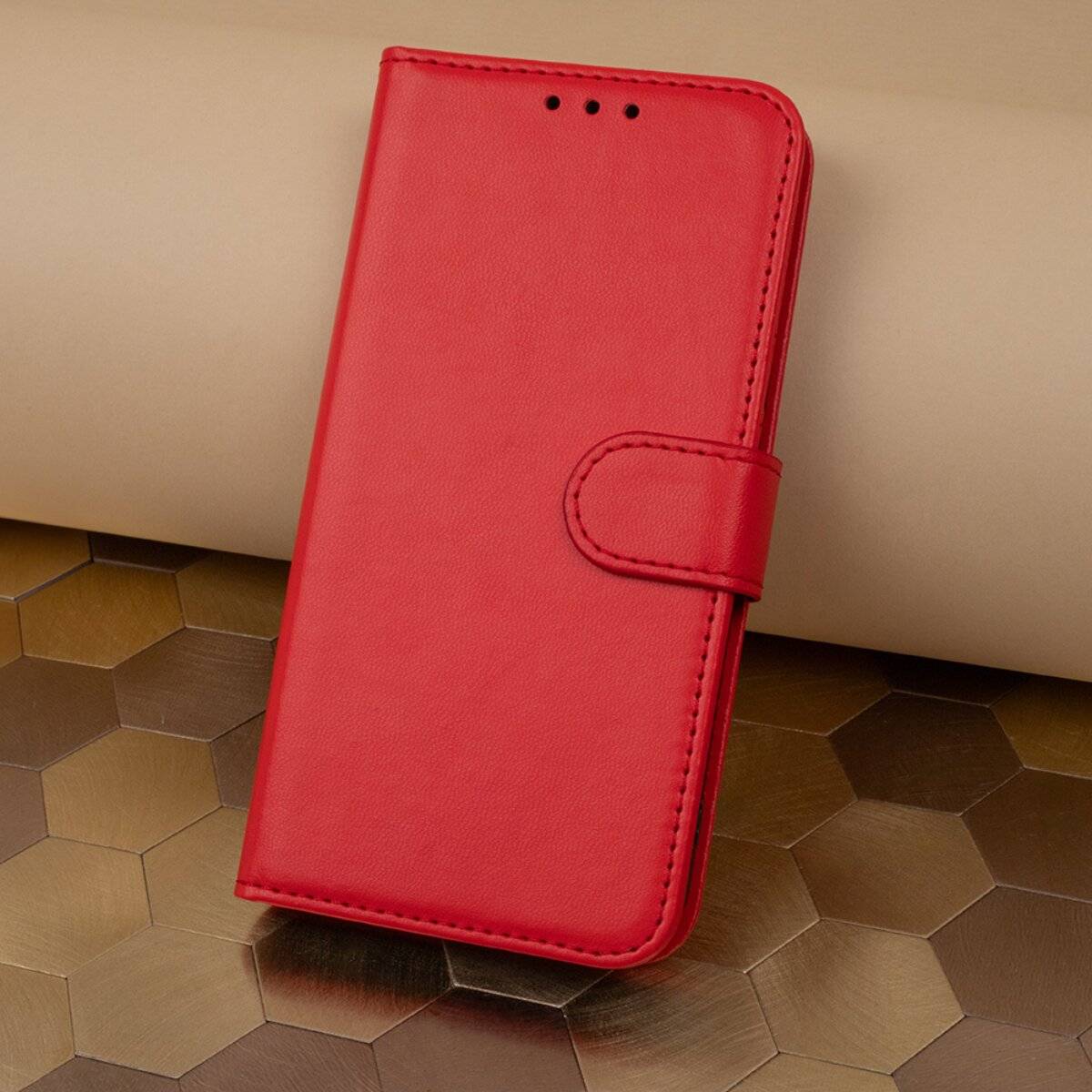 Wallet Smart Classic Kompatibel mit iPhone 18 Pro / 17 Pro Rot-3