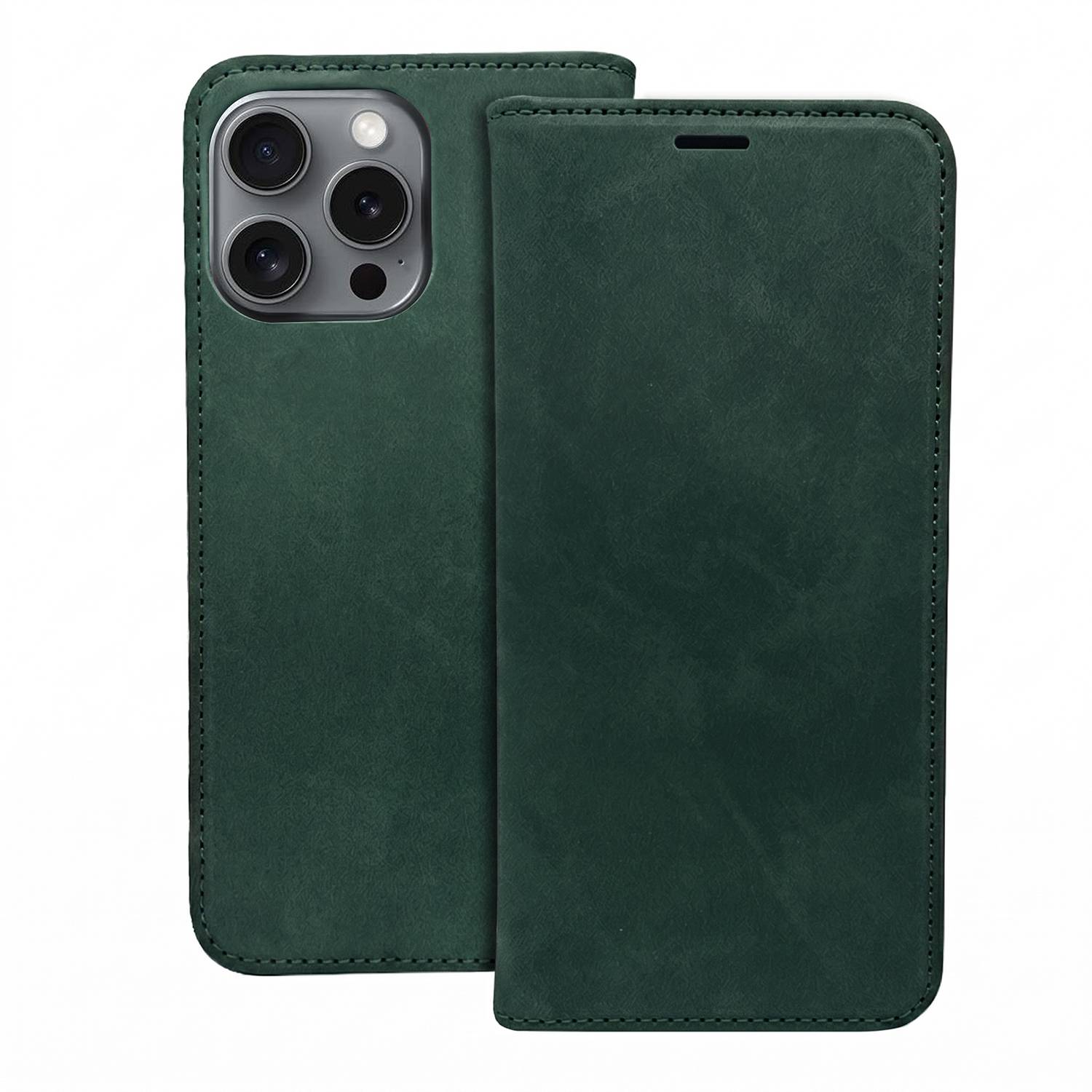 Wallet Smart Suede Kompatibel mit iPhone 18 Pro Max / 17 Pro Max-0