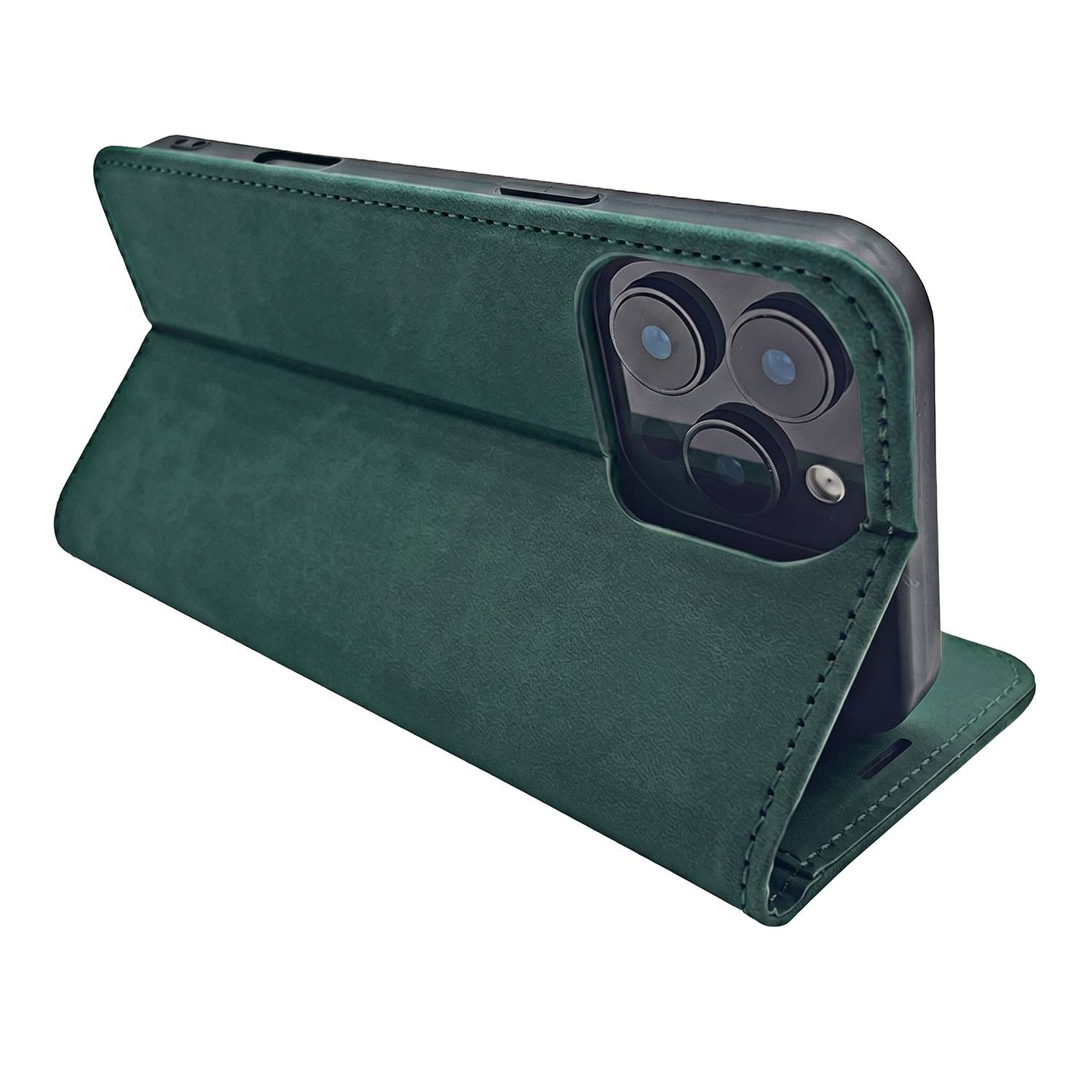 Wallet Smart Suede Kompatibel mit iPhone 18 Pro Max / 17 Pro Max-3
