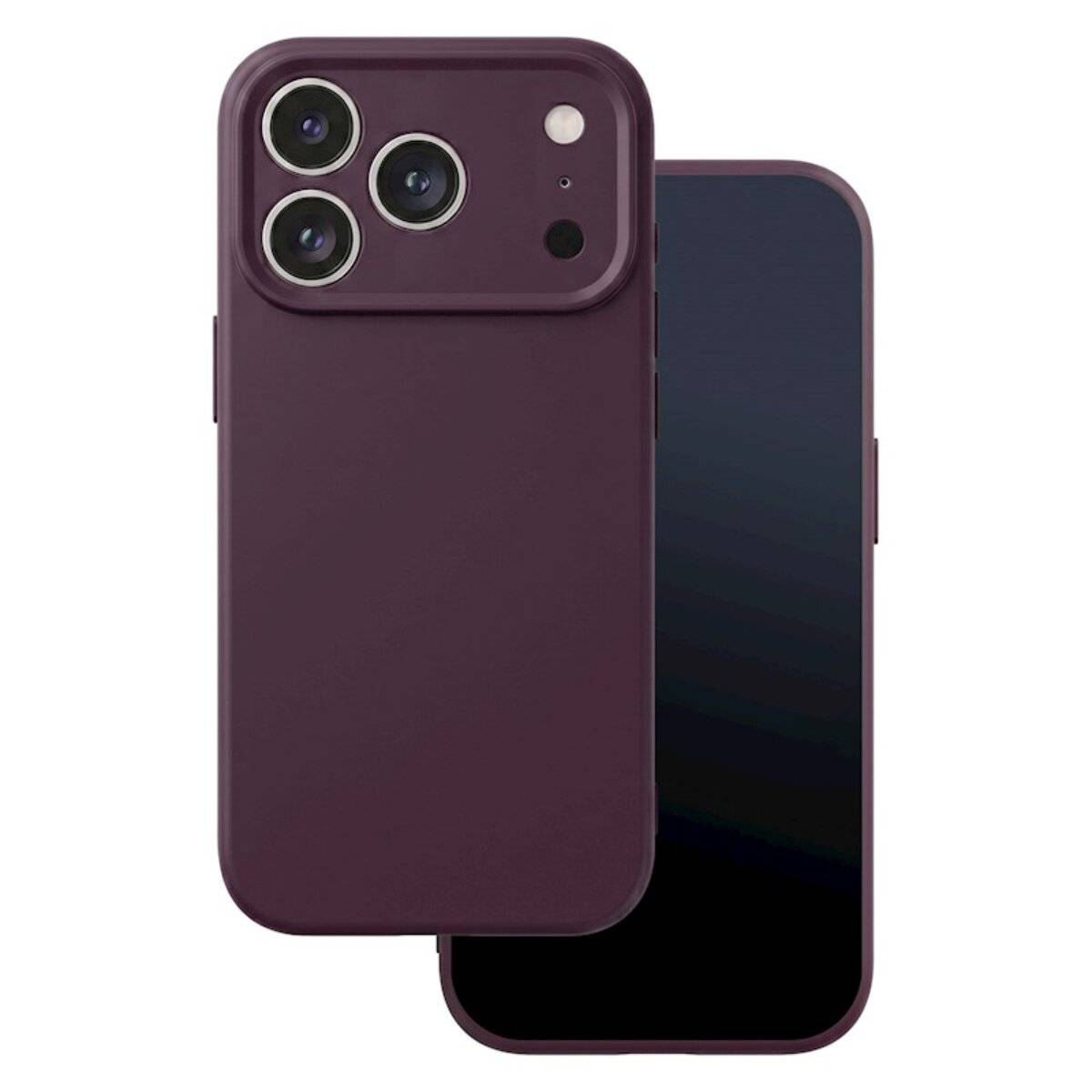 Silikon Kompatibel mit iPhone 18 Pro / 17 Pro Kirschrot-1