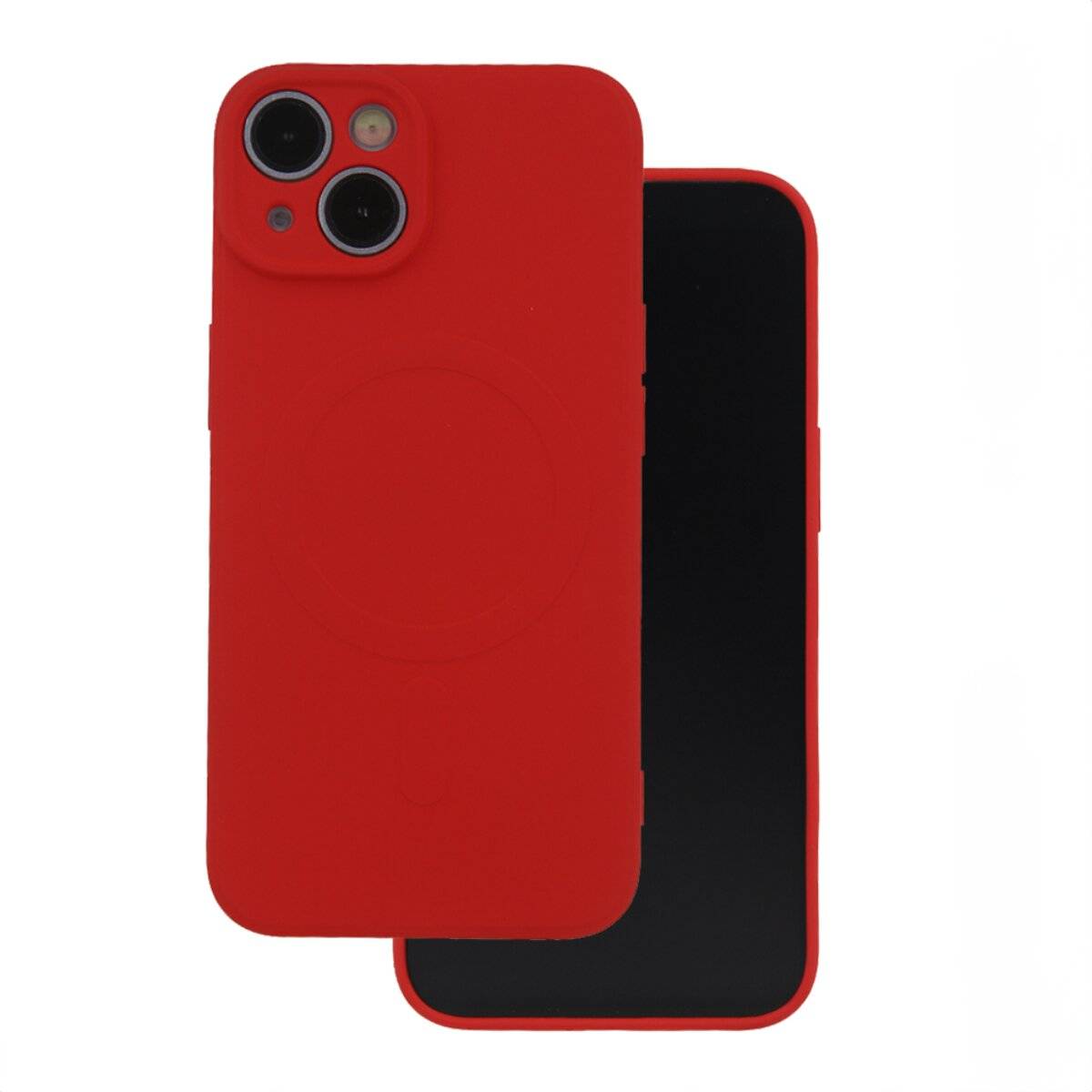 Simple Color Mag Kompatibel mit iPhone 18 Pro / 17 Pro Rot-1