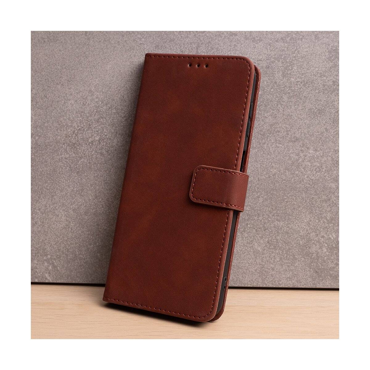 Wallet Smart Velvet Kompatibel mit iPhone 18 Pro / 17 Pro Braun-1